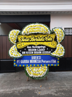 Papan Bunga Duka di Wongkaditi Timur