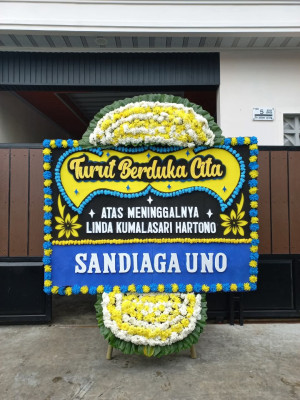 Papan Bunga Duka di Wongkaditi Timur
